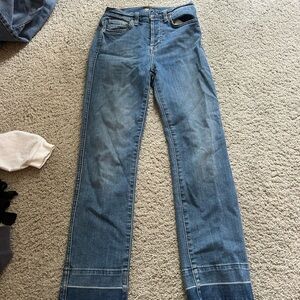 7 For All Mankind Blue Straight Leg Jeans